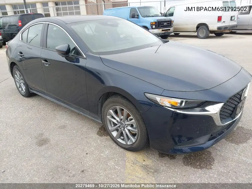 MAZDA 3 2025, VIN JM1BPACM6S1792502