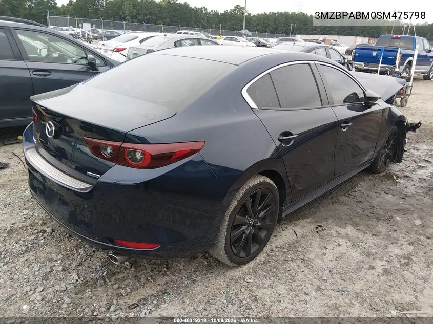 2025 MAZDA 3 VIN 3MZBPABM0SM475798 — фото 4