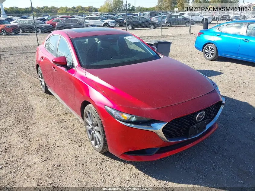 MAZDA 3 2025, VIN 3MZBPACMXSM461034