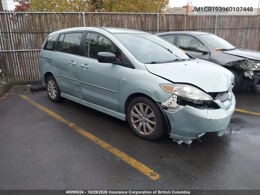 MAZDA 5 2006, VIN JM1CR193960107448