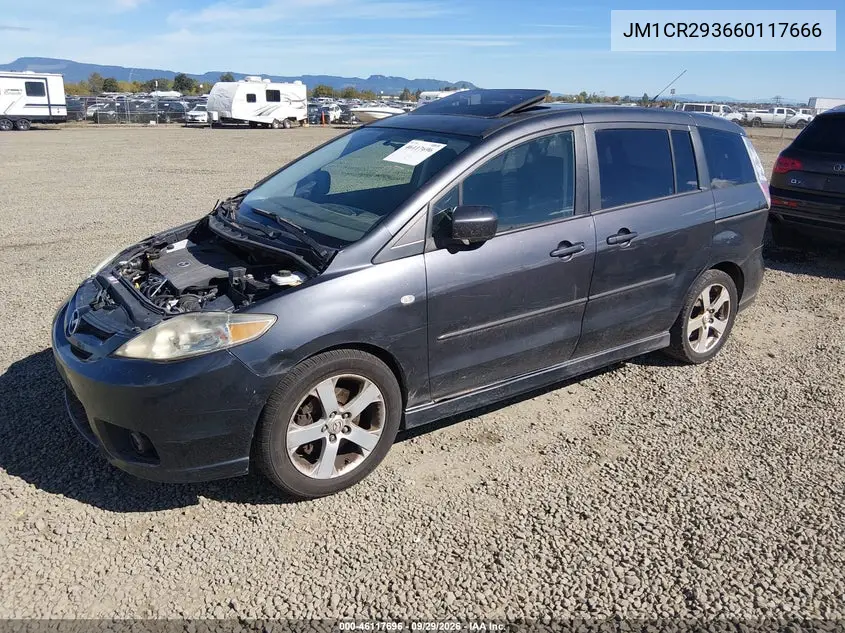 2006 MAZDA 5 VIN JM1CR293660117666 — фото 2