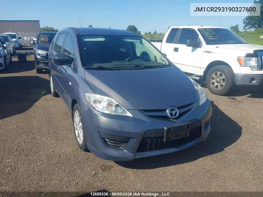 MAZDA 5 2009, VIN JM1CR293190327600