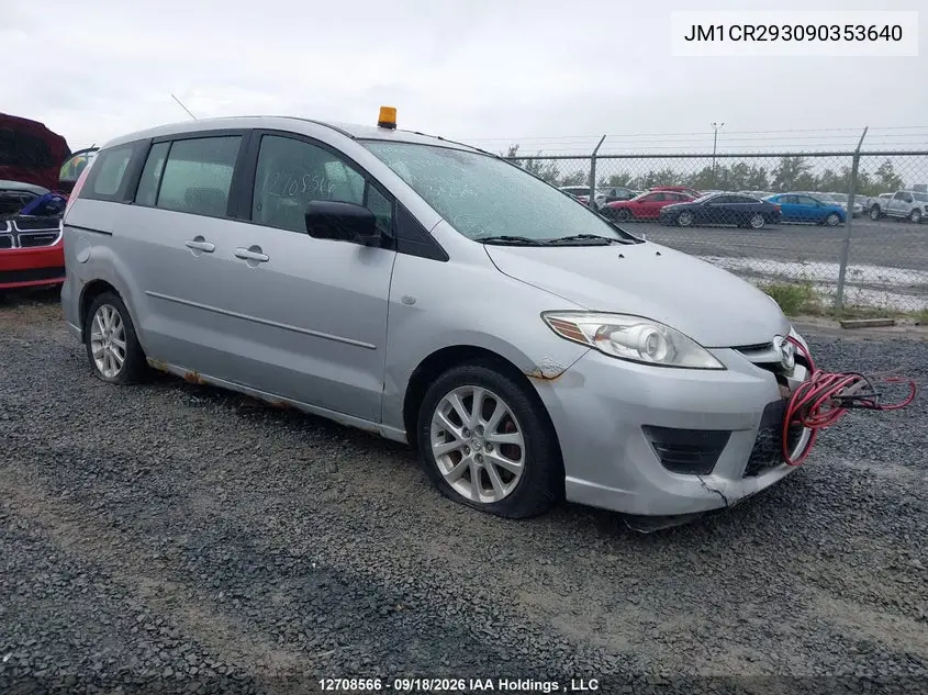 MAZDA 5 2009, VIN JM1CR293090353640