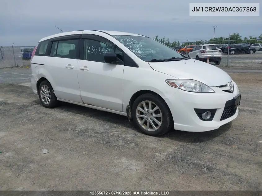 MAZDA 5 2010, VIN JM1CR2W30A0367868