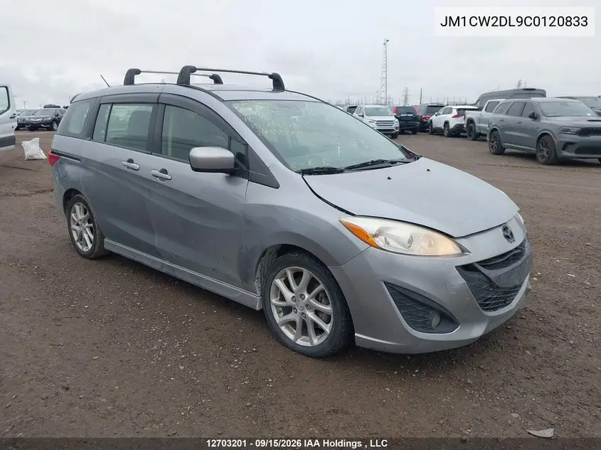 MAZDA 5 2012, VIN JM1CW2DL9C0120833