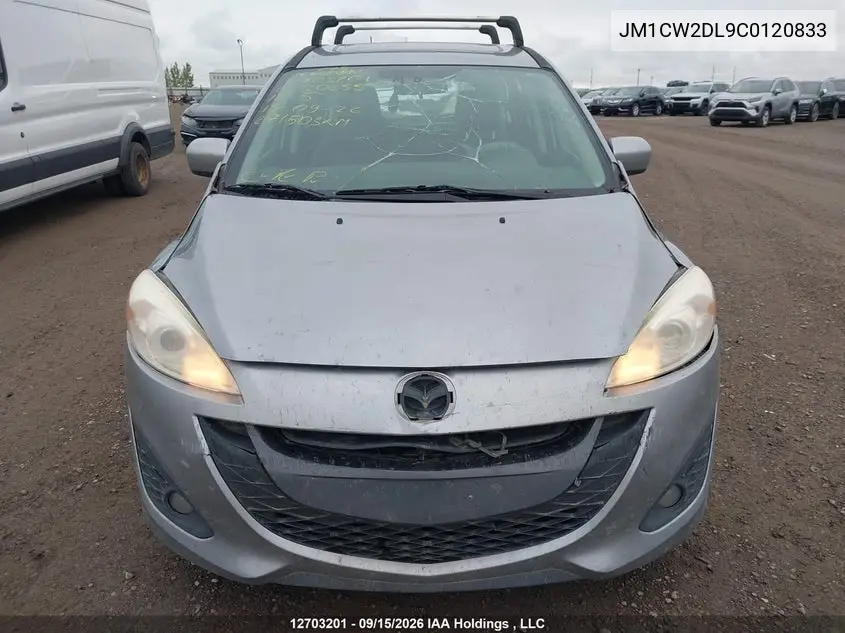 2012 MAZDA 5 VIN JM1CW2DL9C0120833 — фото 12