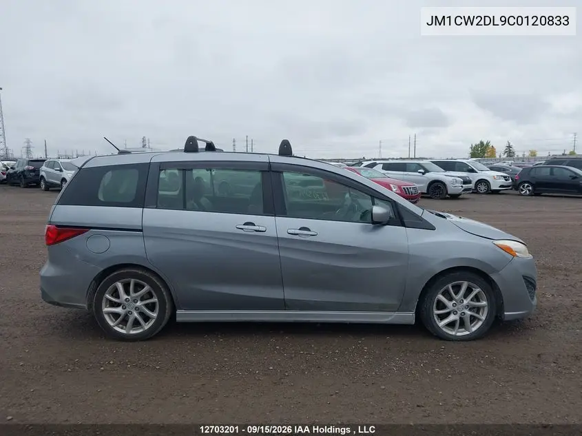 2012 MAZDA 5 VIN JM1CW2DL9C0120833 — фото 13