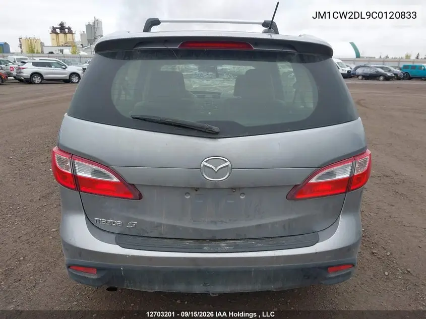 2012 MAZDA 5 VIN JM1CW2DL9C0120833 — фото 16