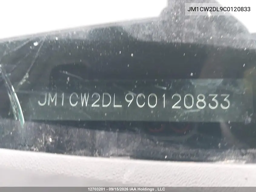 2012 MAZDA 5 VIN JM1CW2DL9C0120833 — фото 19