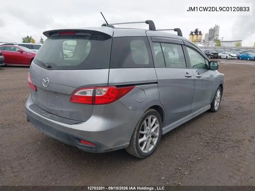 2012 MAZDA 5 VIN JM1CW2DL9C0120833 — фото 4
