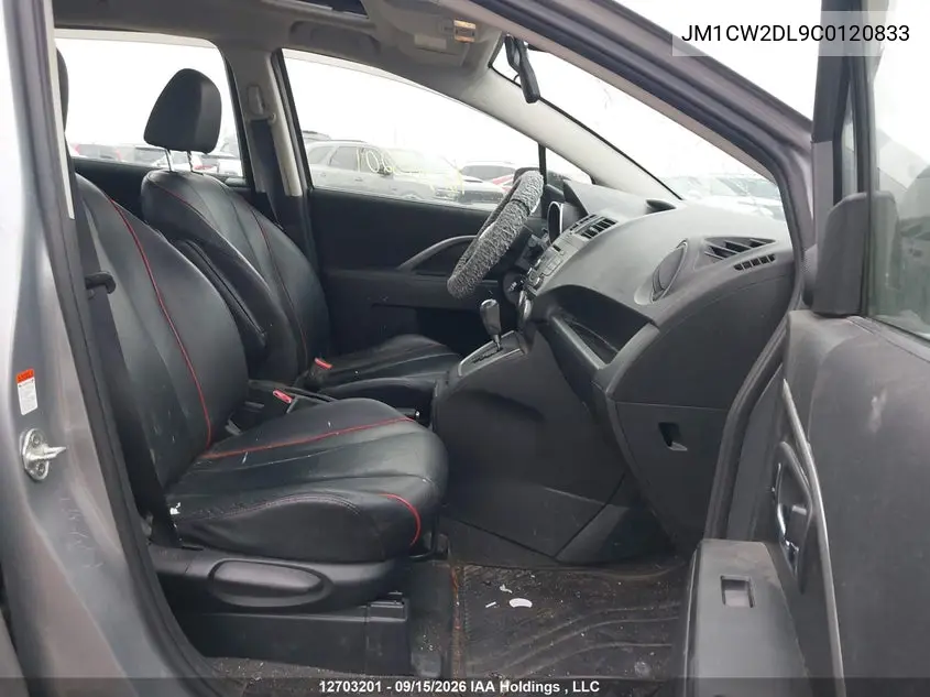 2012 MAZDA 5 VIN JM1CW2DL9C0120833 — фото 5