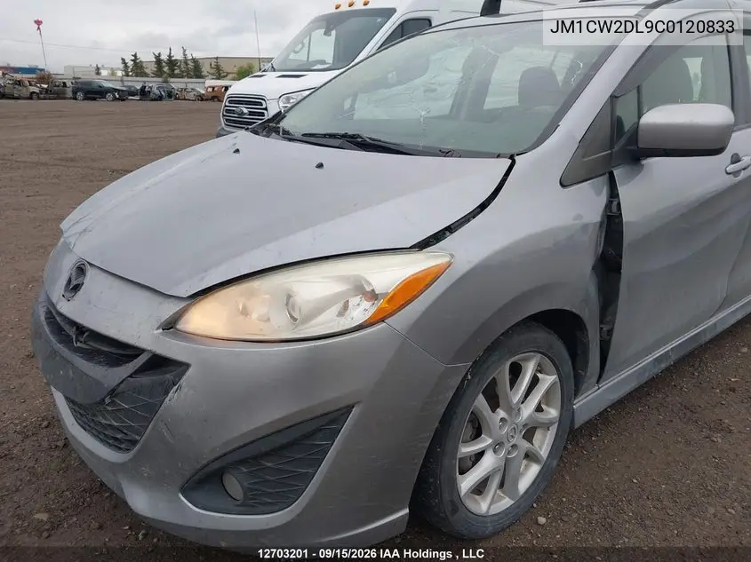 2012 MAZDA 5 VIN JM1CW2DL9C0120833 — фото 6