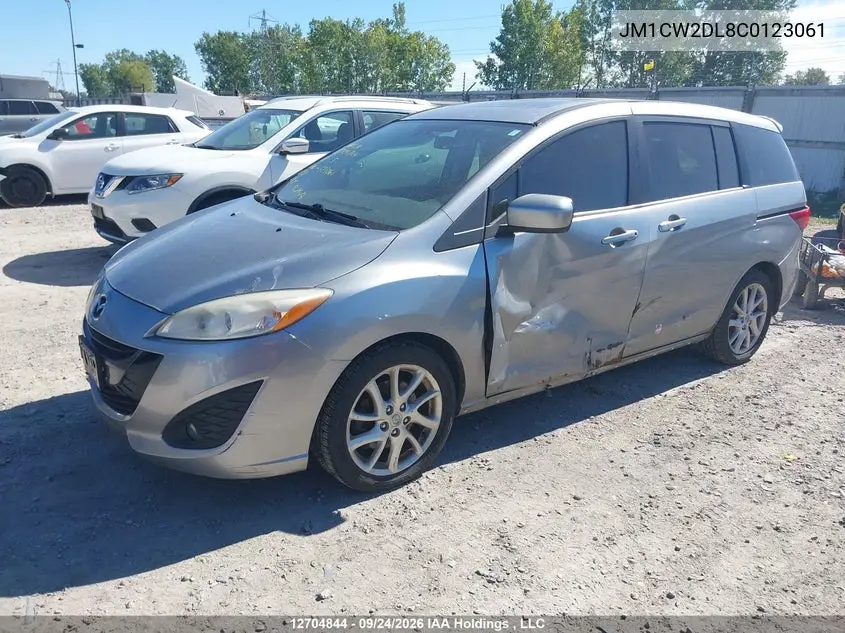 2012 MAZDA 5 VIN JM1CW2DL8C0123061 — фото 2