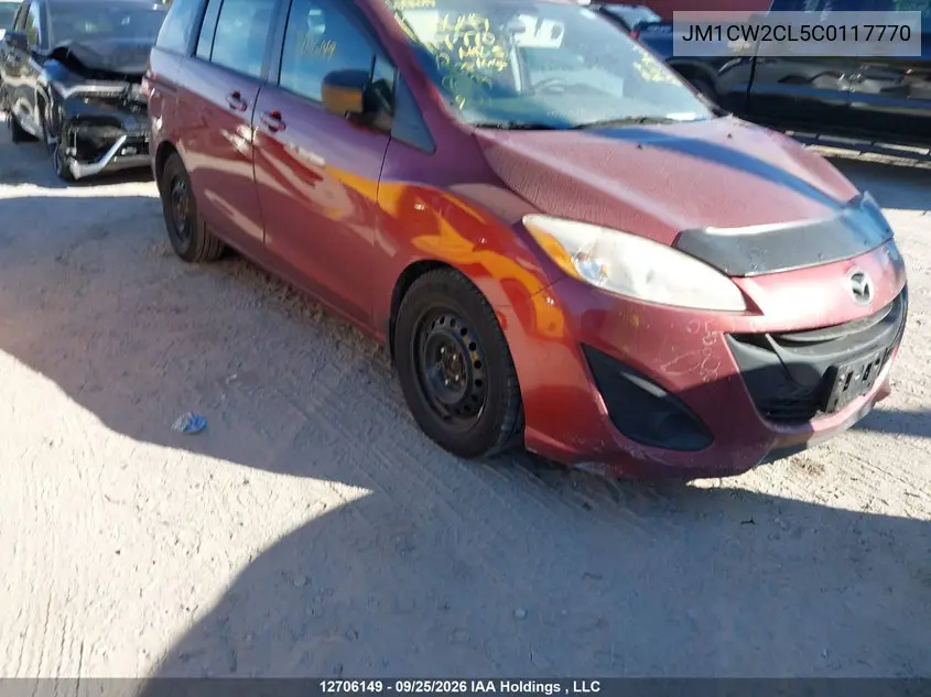 MAZDA 5 2012, VIN JM1CW2CL5C0117770