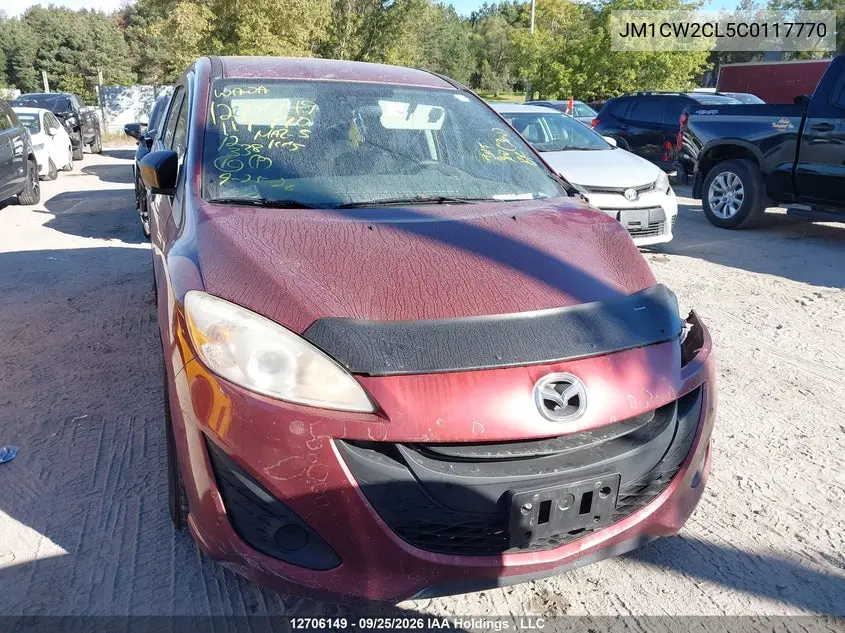 2012 MAZDA 5 VIN JM1CW2CL5C0117770 — фото 11