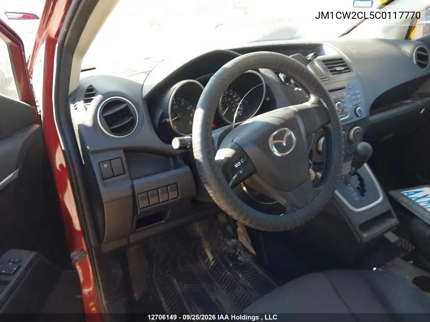 2012 MAZDA 5 VIN JM1CW2CL5C0117770 — фото 17