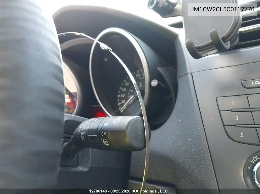 2012 MAZDA 5 VIN JM1CW2CL5C0117770 — фото 18