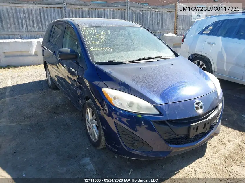 MAZDA 5 2012, VIN JM1CW2CL9C0117920