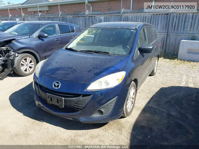 2012 MAZDA 5 VIN JM1CW2CL9C0117920 — фото 2
