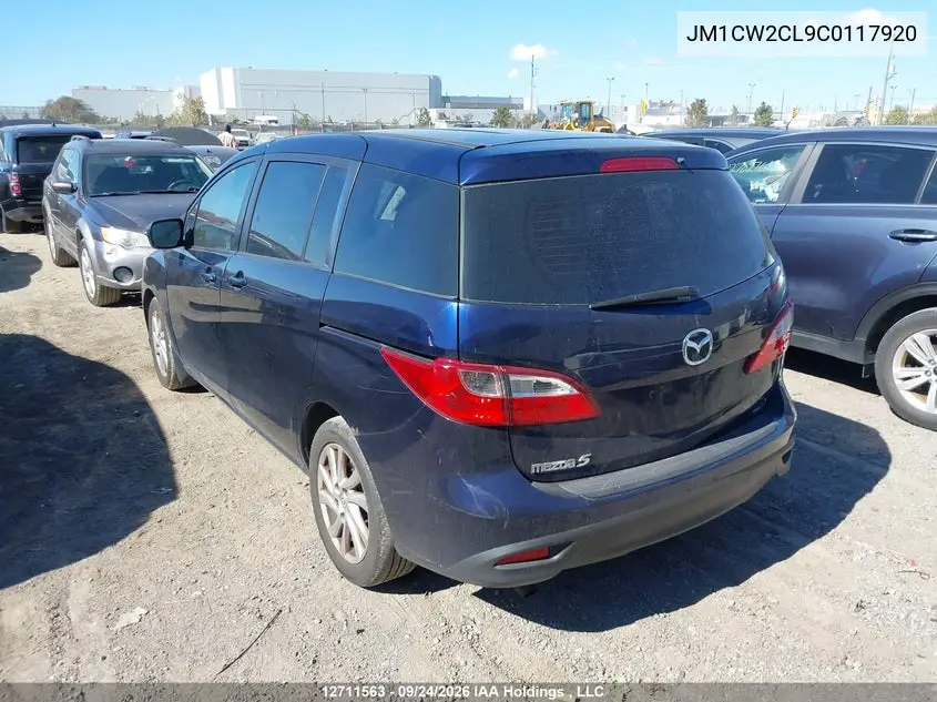 2012 MAZDA 5 VIN JM1CW2CL9C0117920 — фото 3
