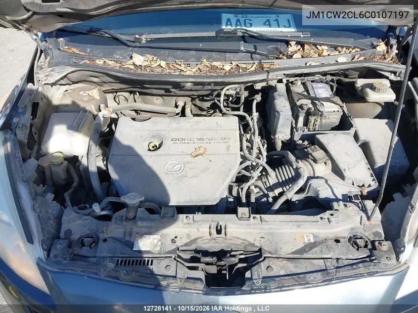2012 MAZDA 5 VIN JM1CW2CL6C0107197 — фото 10