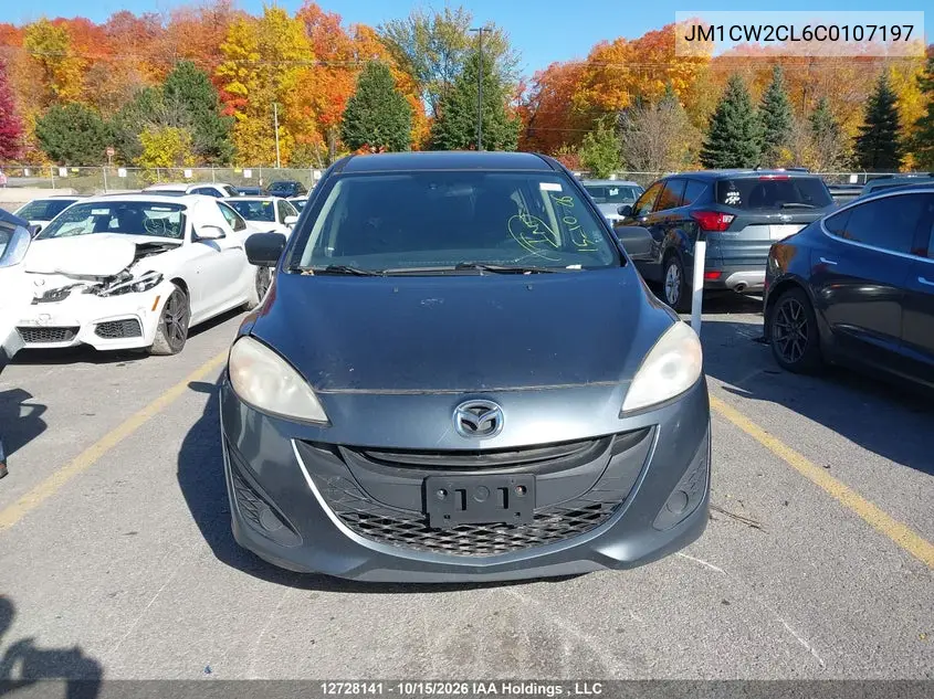 2012 MAZDA 5 VIN JM1CW2CL6C0107197 — фото 12