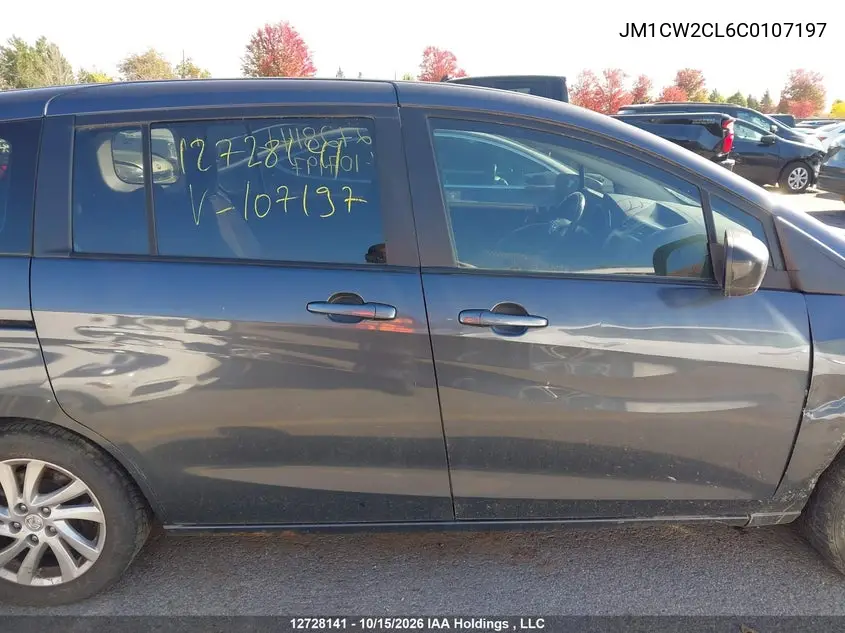 2012 MAZDA 5 VIN JM1CW2CL6C0107197 — фото 13