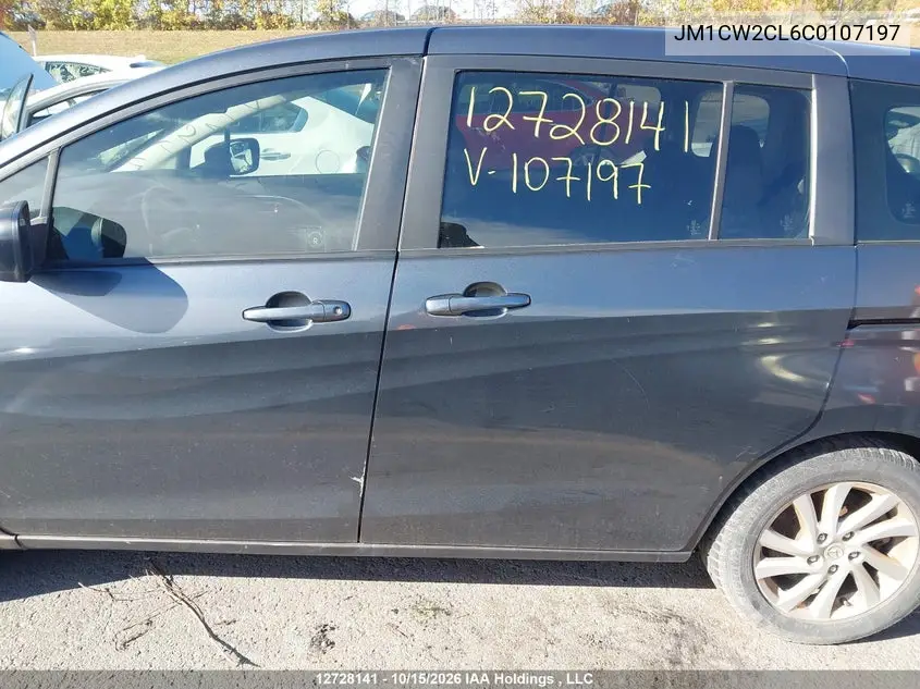 2012 MAZDA 5 VIN JM1CW2CL6C0107197 — фото 14