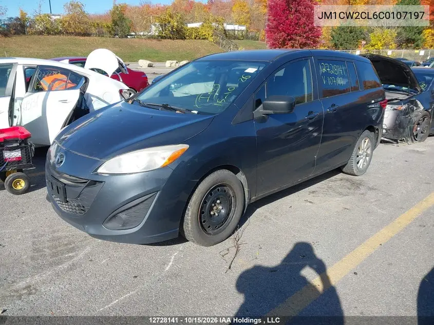 2012 MAZDA 5 VIN JM1CW2CL6C0107197 — фото 2