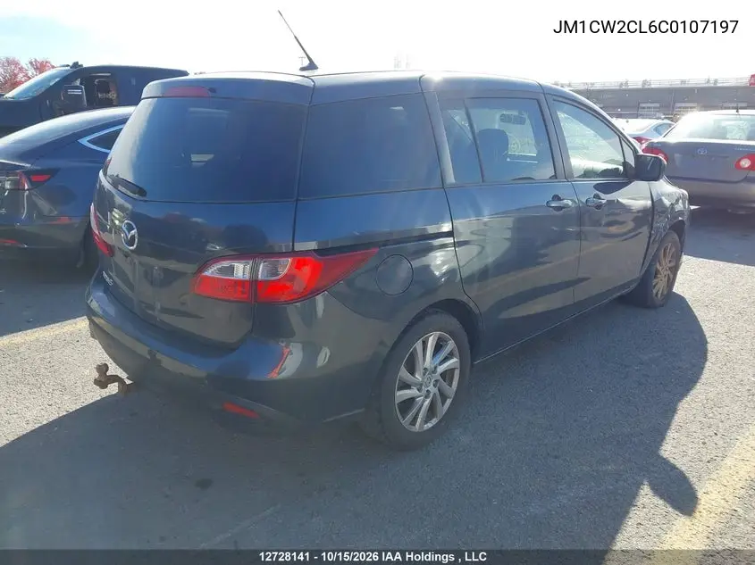 2012 MAZDA 5 VIN JM1CW2CL6C0107197 — фото 4