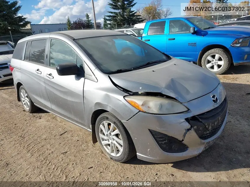MAZDA 5 2012, VIN JM1CW2CL6C0137302