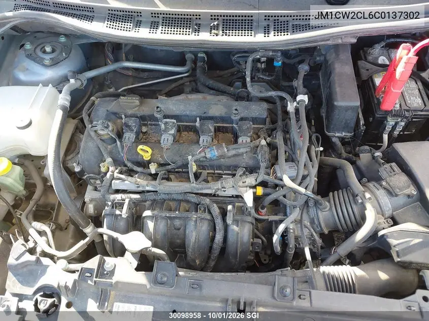 2012 MAZDA 5 VIN JM1CW2CL6C0137302 — фото 10