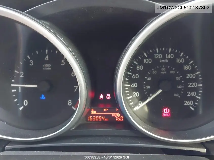 2012 MAZDA 5 VIN JM1CW2CL6C0137302 — фото 7