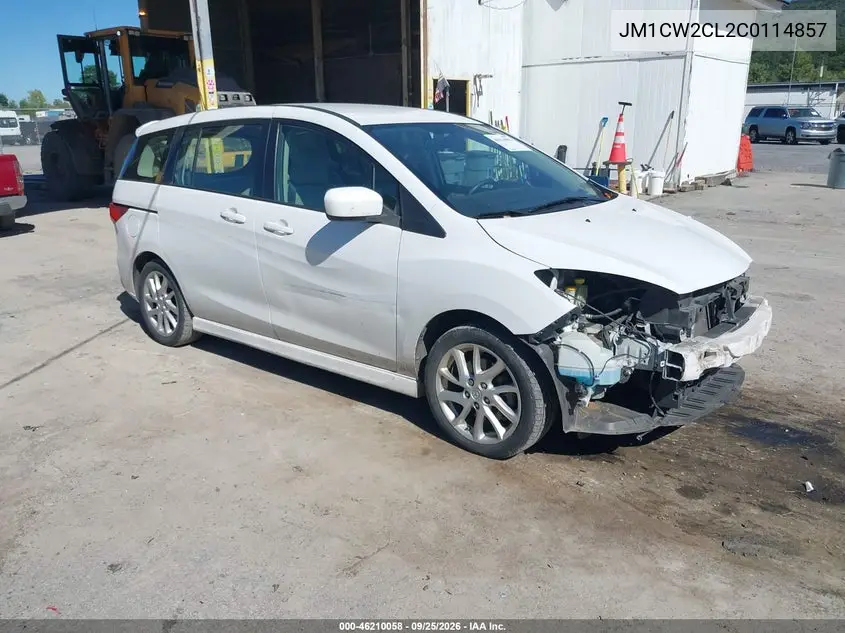 MAZDA 5 2012, VIN JM1CW2CL2C0114857