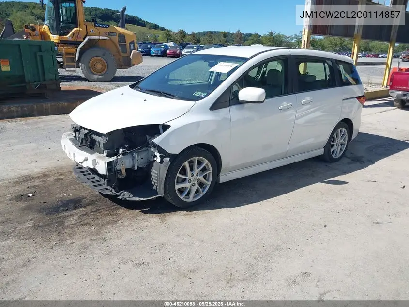 2012 MAZDA 5 VIN JM1CW2CL2C0114857 — фото 2