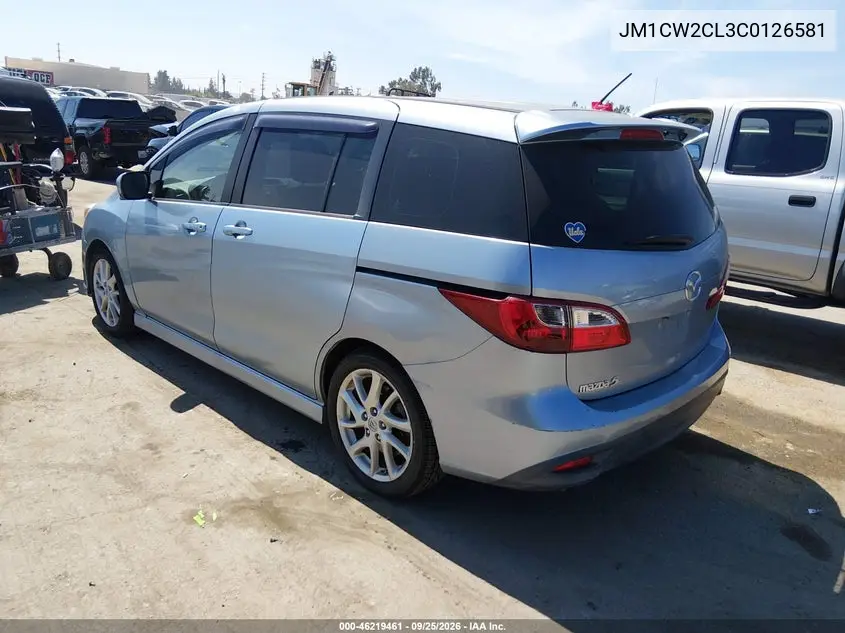 2012 MAZDA 5 VIN JM1CW2CL3C0126581 — фото 3