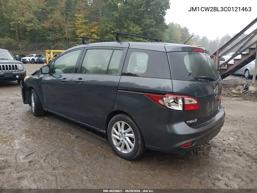 2012 MAZDA 5 VIN JM1CW2BL3C0121463 — фото 3