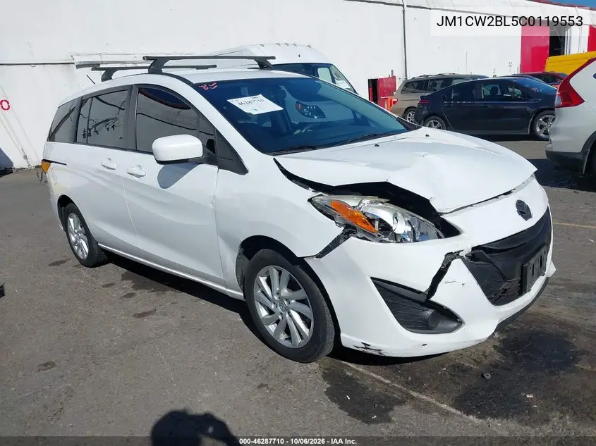 MAZDA 5 2012, VIN JM1CW2BL5C0119553