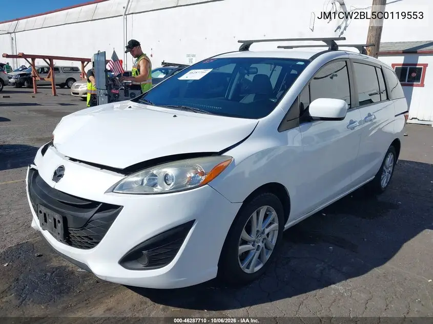 2012 MAZDA 5 VIN JM1CW2BL5C0119553 — фото 2