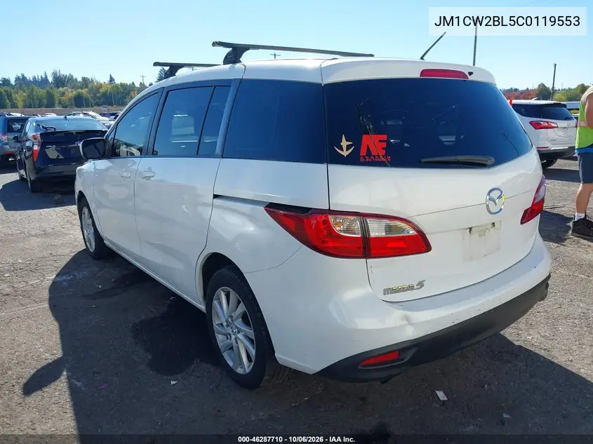 2012 MAZDA 5 VIN JM1CW2BL5C0119553 — фото 3
