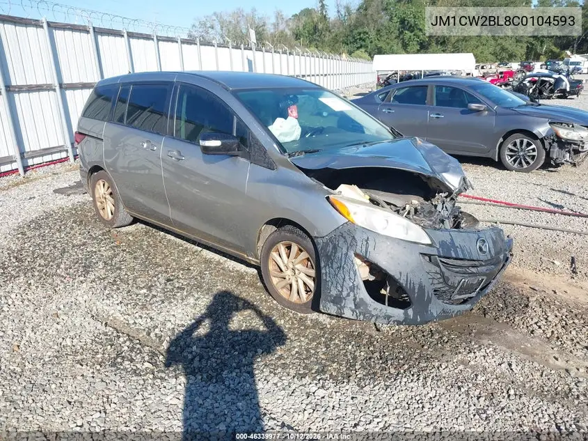 MAZDA 5 2012, VIN JM1CW2BL8C0104593