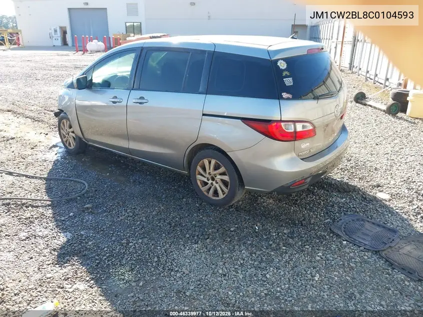 2012 MAZDA 5 VIN JM1CW2BL8C0104593 — фото 3
