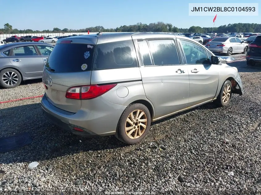 2012 MAZDA 5 VIN JM1CW2BL8C0104593 — фото 4