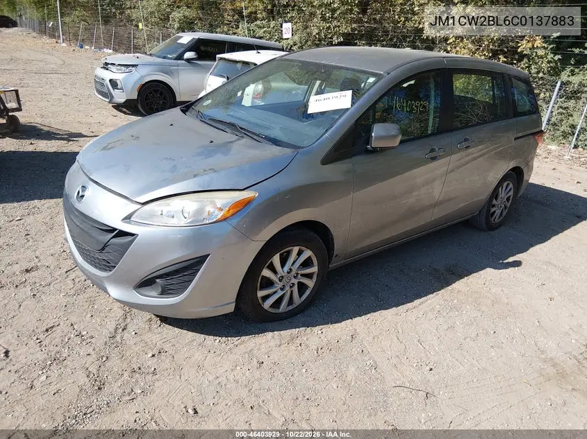 2012 MAZDA 5 VIN JM1CW2BL6C0137883 — фото 2