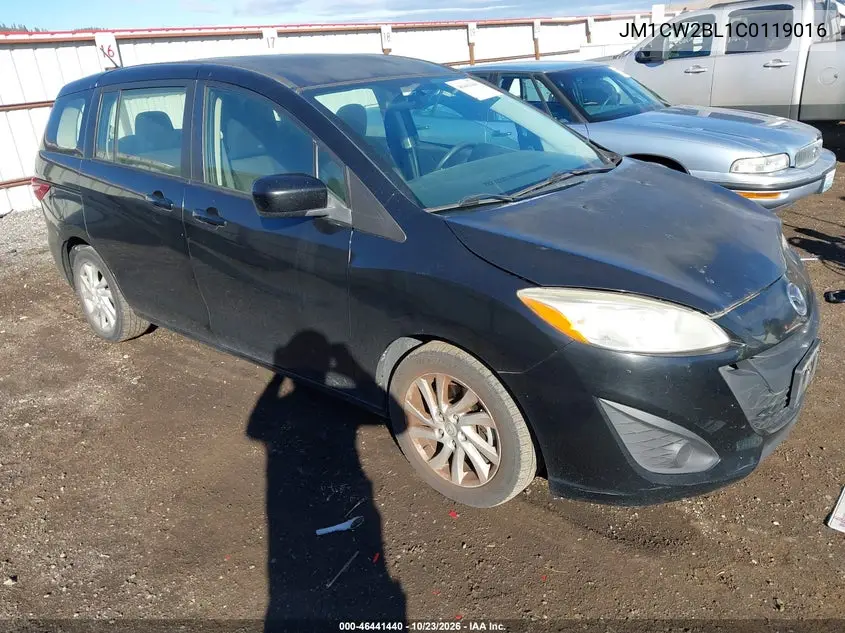 MAZDA 5 2012, VIN JM1CW2BL1C0119016