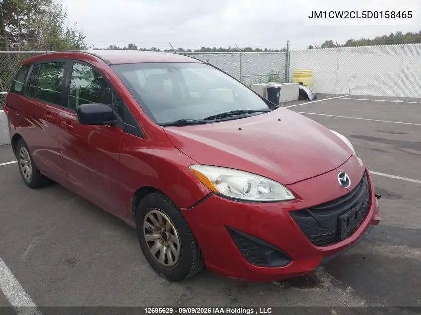 MAZDA 5 2013, VIN JM1CW2CL5D0158465