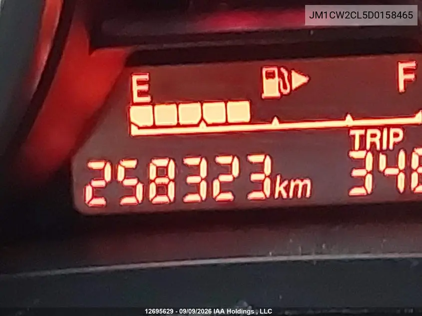 2013 MAZDA 5 VIN JM1CW2CL5D0158465 — фото 14