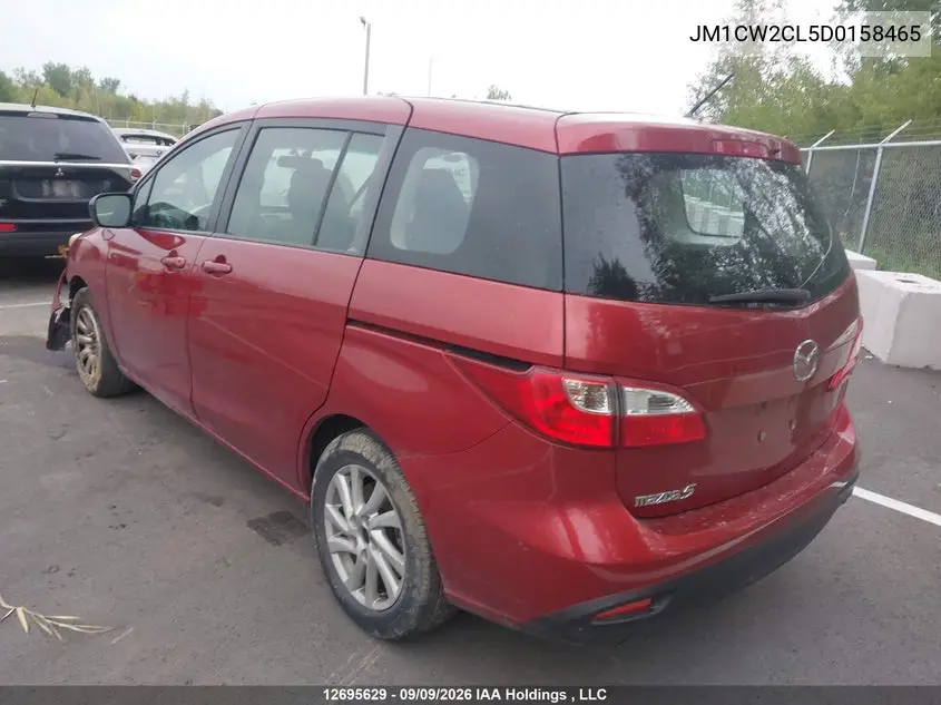 2013 MAZDA 5 VIN JM1CW2CL5D0158465 — фото 3
