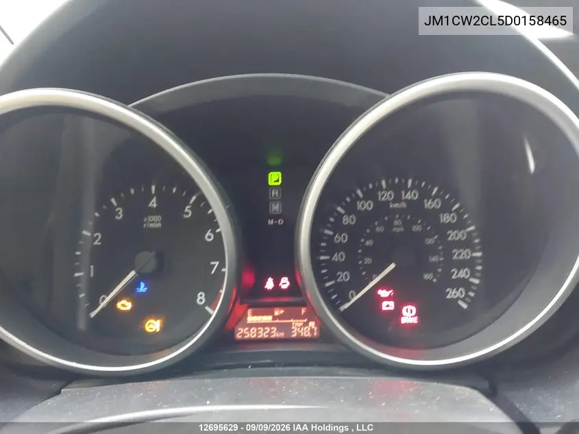 2013 MAZDA 5 VIN JM1CW2CL5D0158465 — фото 7