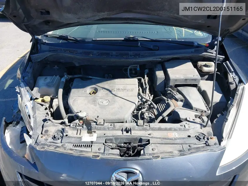 2013 MAZDA 5 VIN JM1CW2CL2D0151165 — фото 10
